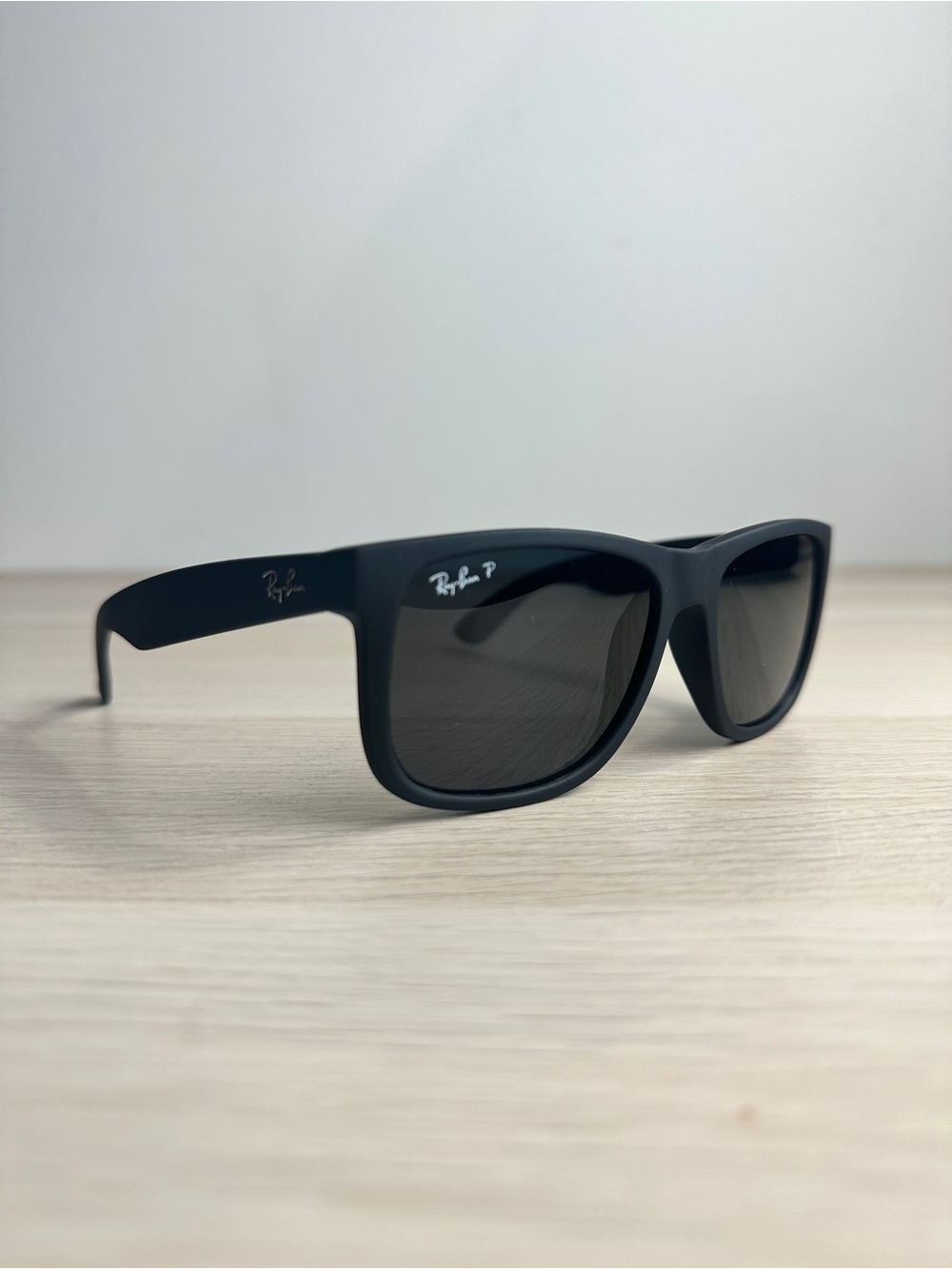 Ray-Ban Matte Black Justin Classic Polarized Sunglasses